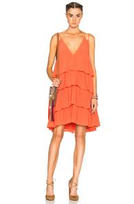 Apiece Apart Canyons Tier Dress In Orange