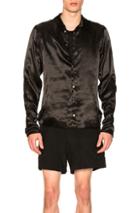 Ann Demeulemeester Silk Shirt In Black