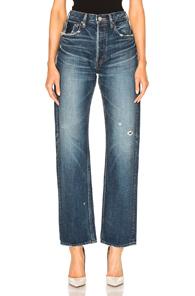 Moussy Wide Straight In Blue
