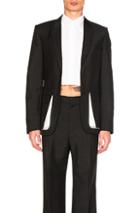 Givenchy Contrast Pocket Blazer In Black