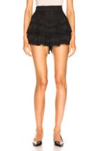 Zimmermann Juniper Pintuck Frill Short In Black