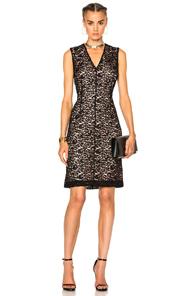 Lanvin Lace Dress In Black,pink
