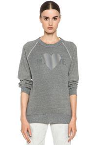 Rodarte 3d-rodarte Heart Sweatshirt In Gray