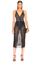 Jonathan Simkhai For Fwrd Silk Bodysuit Dress In Black