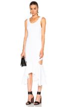 Givenchy Asymmetrical Dress With Slashes In White