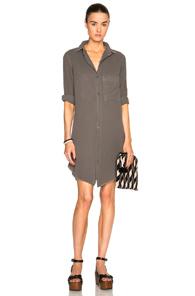 Current/elliott Untwisted Shirt Dress In Gray