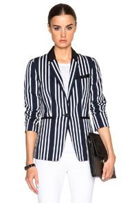 Rag & Bone Windsor Blazer In Stripes,blue