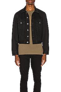 Helmut Lang Masc Trucker Matt Jacket In Black