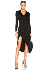 Alexander Wang Long Sleeve Dress In Black