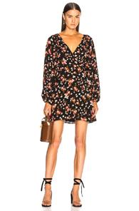 A.l.c. Carlo Dress In Black,floral