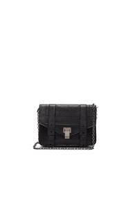 Proenza Schouler Ps1 New Chain Wallet Lux Leather In Black