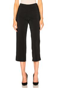 Cushnie Et Ochs Stretch Cady Cropped Pants In Black