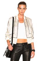 3.1 Phillip Lim Scarf Printed Bomber In White,abstract