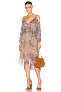 Zimmermann Harlequinn Heriz Dress In Neutrals,geometric Print