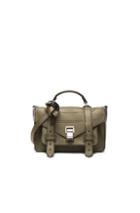 Proenza Schouler Ps1+ Tiny Grainy Calf Leather In Green