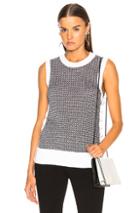 Rag & Bone Iona Tank In Black,white