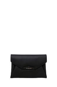 Givenchy Antigona Envelope Clutch In Black