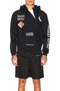 Off-white Goretex Hoodie In Black