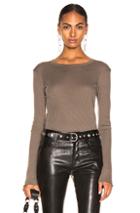 John Elliott Beau Cashmere Rib Top In Green