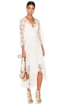 Zimmermann Empire Guipure Dress In White,neutrals