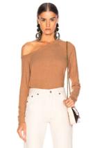 Enza Costa Easy Off Shoulder Long Sleeve In Neutral