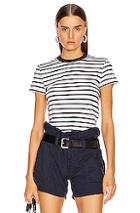 Rta Rain Top In Blue,stripes,white
