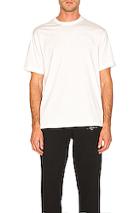 Y-3 Yohji Yamamoto Logo Tee In White