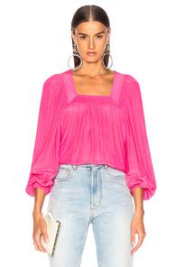 Smythe Square Neck Top In Pink