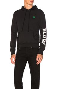 Raf Simons Slim Fit Printed Hoodie In Black