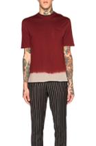 Lanvin Tie And Dye Effect Tee In Red