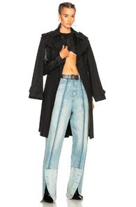 Tre Editor Trench Coat In Black