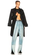 Tre Editor Trench Coat In Black