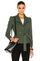 Derek Lam 10 Crosby Belted Slim Jacket In Green