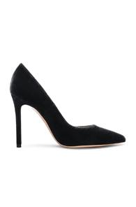 Gianvito Rossi Velvet Pumps In Gray