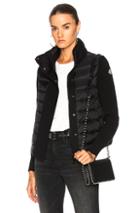 Moncler Maglione Tricot Jacket In Black