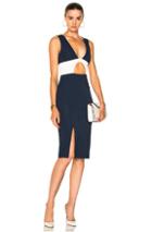 Haney Lise Dress In Blue,white