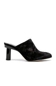 Tibi Zoe Velvet Heels In Black