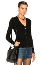 Alexander Wang Ribbed Cardigan In Black