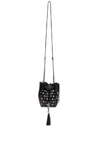 Saint Laurent Medium Monogram Pony Stars Kate Bag In Black,geometric Print