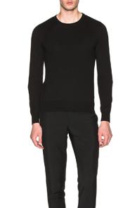 Maison Margiela Jersey Pullover Sweater In Black