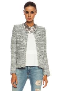 Iro Carene Acrylic-blend Jacket In Gray