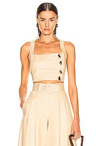 Nicholas Pinafore Top In Neutral