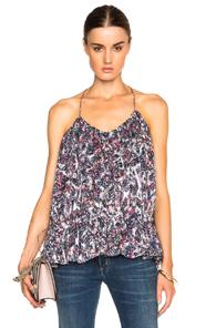 Iro Elsa Top In Meallics,pink,abstract,blue