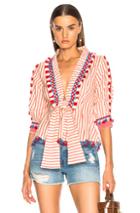 Dodo Bar Or Skyler Top In Red,stripes