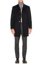 Thom Browne Classic Chesterfield Coat In Blue