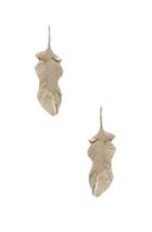 Valentino Cult Leaf Earrings In Metallic