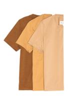 Maison Margiela 3 Pack Tee In Brown,neutrals