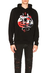 Marcelo Burlon Crossed Snakes Hoodie In Black