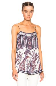 Isabel Marant Etoile Tybalt Paisley Print Top In Blue,abstract