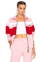Msgm Track Jacket In Pink,red
